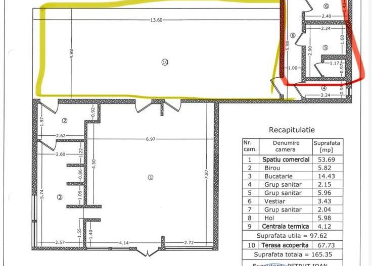 Spatiu Comercial | Vitrina 7ml | Metrou Pipera | Trafic Intens - Schiță 3