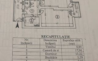 APARTAMENT 2 CAMERE | PRIMAVERII | NECESITA RENOVARE - Schiță 8