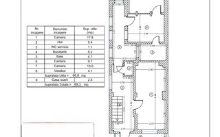 Casă cu 4 camere si curte | zona Regie | teren 252 mp - Schiță 27