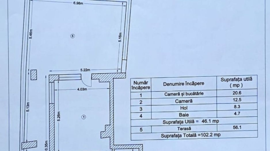 FERDINAND - Veris Residence | 2 camere + terasa 56mp bloc 2022 - Schiță 26