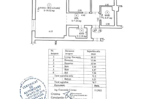 Apartament 3 camere | 72 mp  |Valletta Park | Mobilat și utilat | Sibiu - Schiță 11