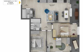 Apartament 4 camere in Sibiu - Schiță 6