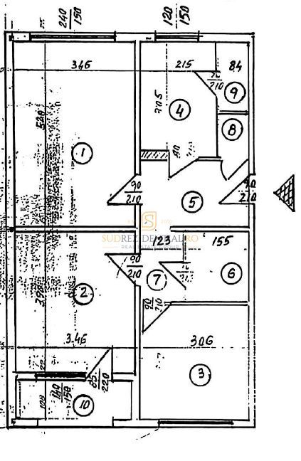 3 camere decomandat | Brancoveanu | Parter | Centrala proprie - Schiță 8