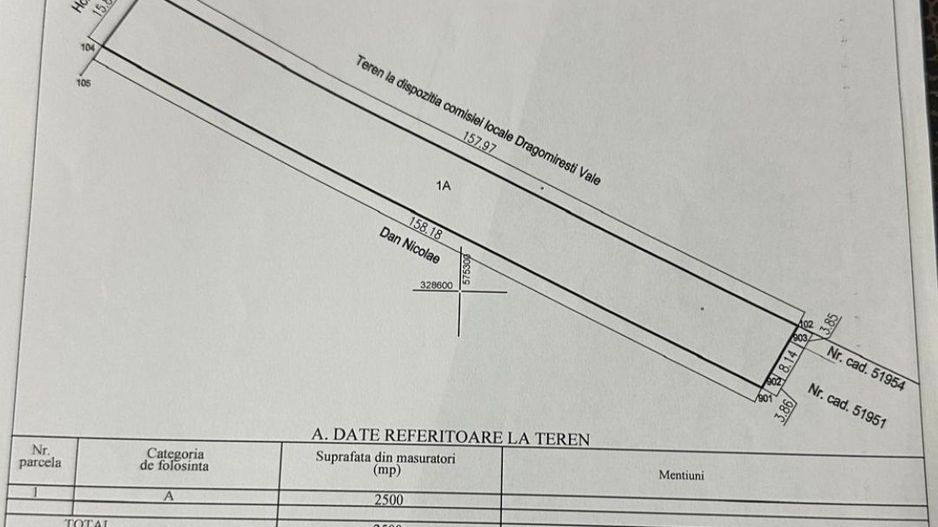 Teren 2.500 mp | Dragomirești Deal - Poză 1
