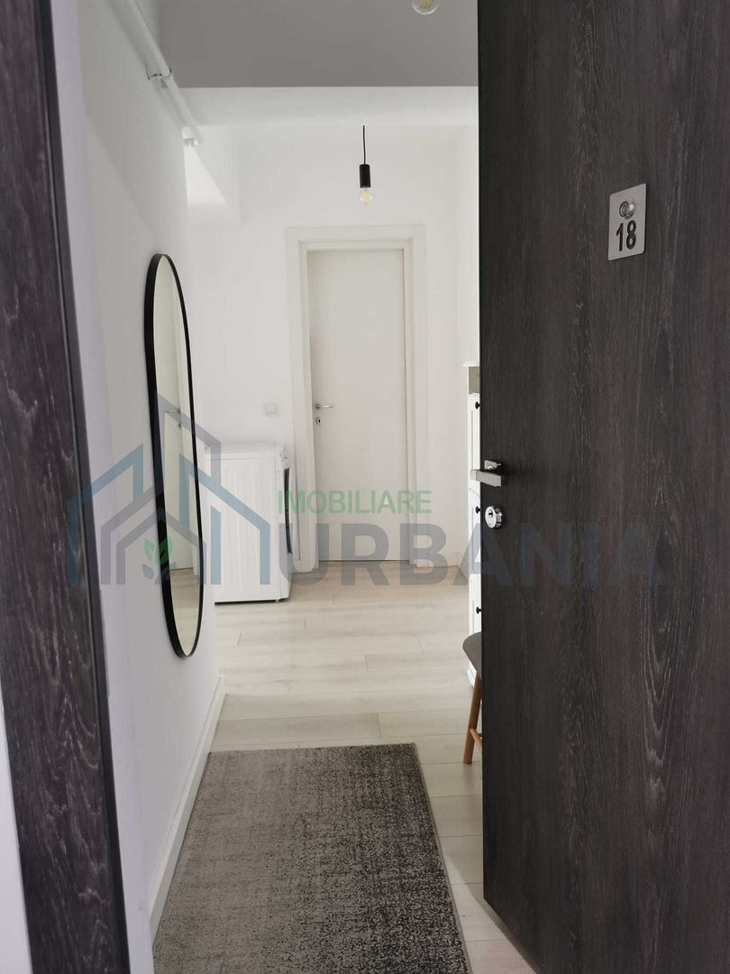 Apartament cu o cameră în Conest Vision, Iași - compartimentare living, dormit și spațiu de lucru - Poză 4