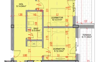 Apartament 4 Camere | 115,27 mp Total, 2 Terase | Comision 0% - Schiță 17