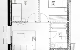 Vanzare apartament, 2 dormitoare, str. Calea Orheiului, Rîșcani - Poză 3