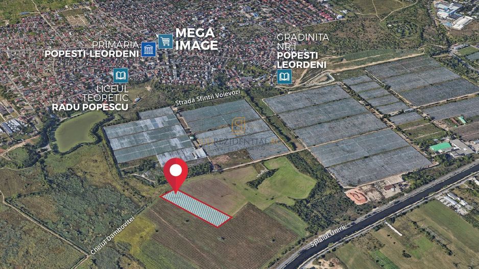 Teren intravilan 9.996 mp, Popesti-Leordeni–investitie imobiliara - Poză 1