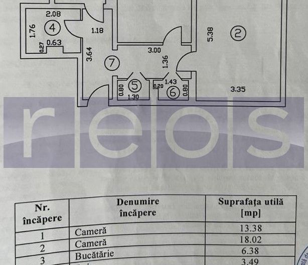 VANZARE APARTAMENT 2 CAMERE 56MP MUNCII DECEBAL GHEORGHE PETRASCU - Poză 8