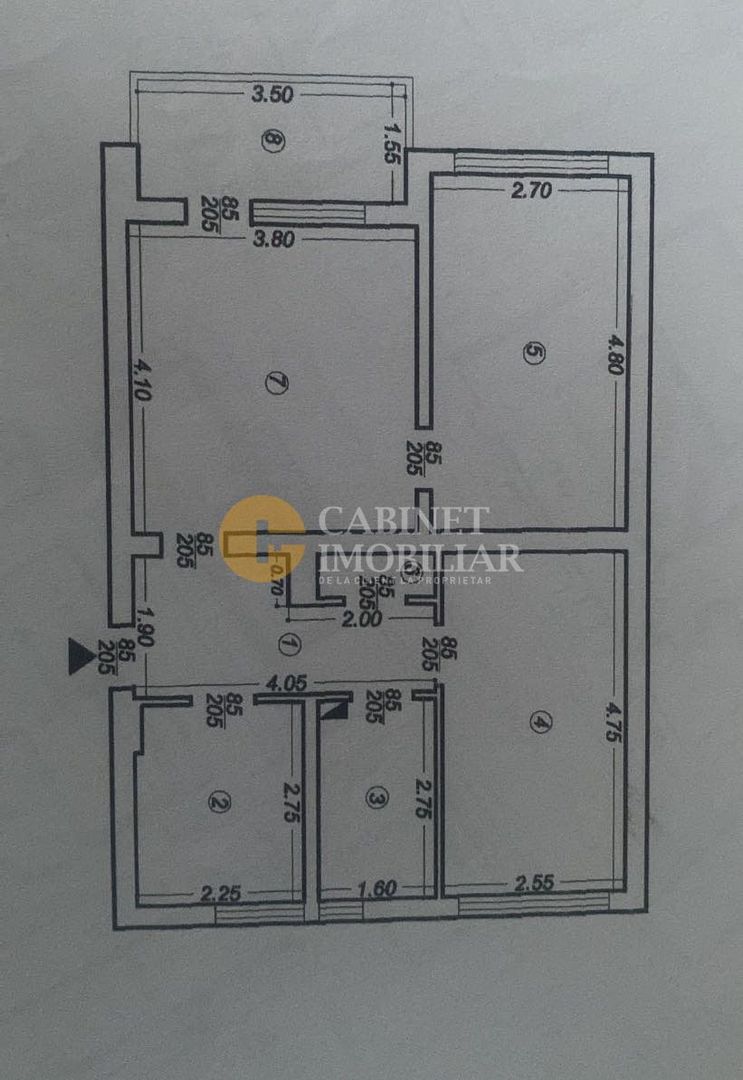 Copou - 3 camere - 64mp - mobilat si utilat - Poză 9