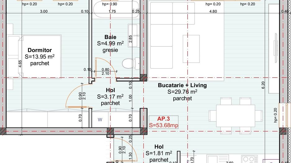 Giroc | Profi-Neptun | Apartamente de 2 si 3 camere cu scara interioara - Poză 5