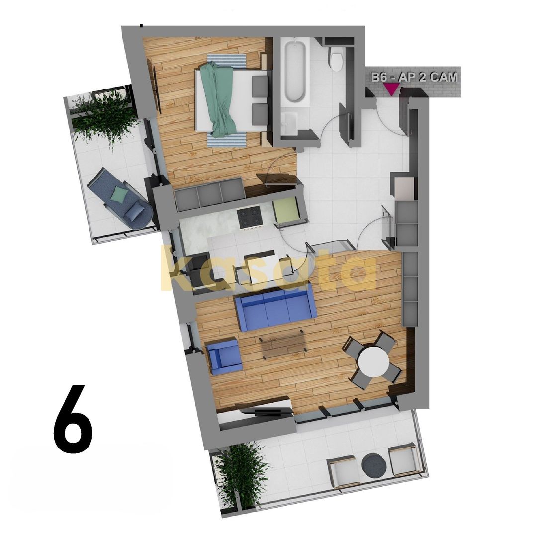 Apartament NOU 2 camere + TERASA 35 mp| Șos. Virtuții | Metrou Aproape - Schiță 16