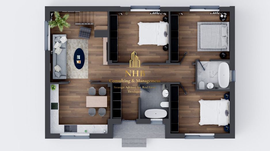 Vila 4 camere, toate utilitatile, strada asfaltata, Balotesti - Poză 12