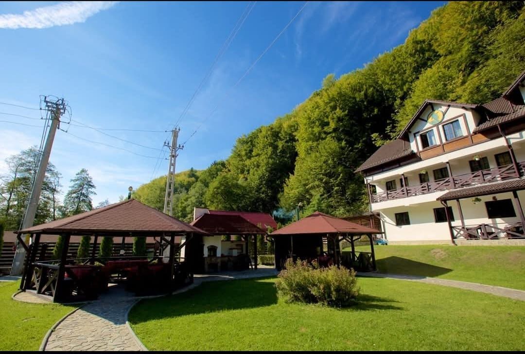 Pensiune de Vânzare în Brădetu – Acces la Apă Sulfuroasă, Vedere rau si munte - Poză 15