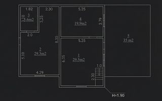 Casă de vânzare, Obileni, Hîncești ,185 m² ,16 ari, 2 garaje - Poză 29