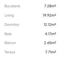 Apartament 2 camere Otopeni – bloc nou, central, terasă și parcare - Schiță 7