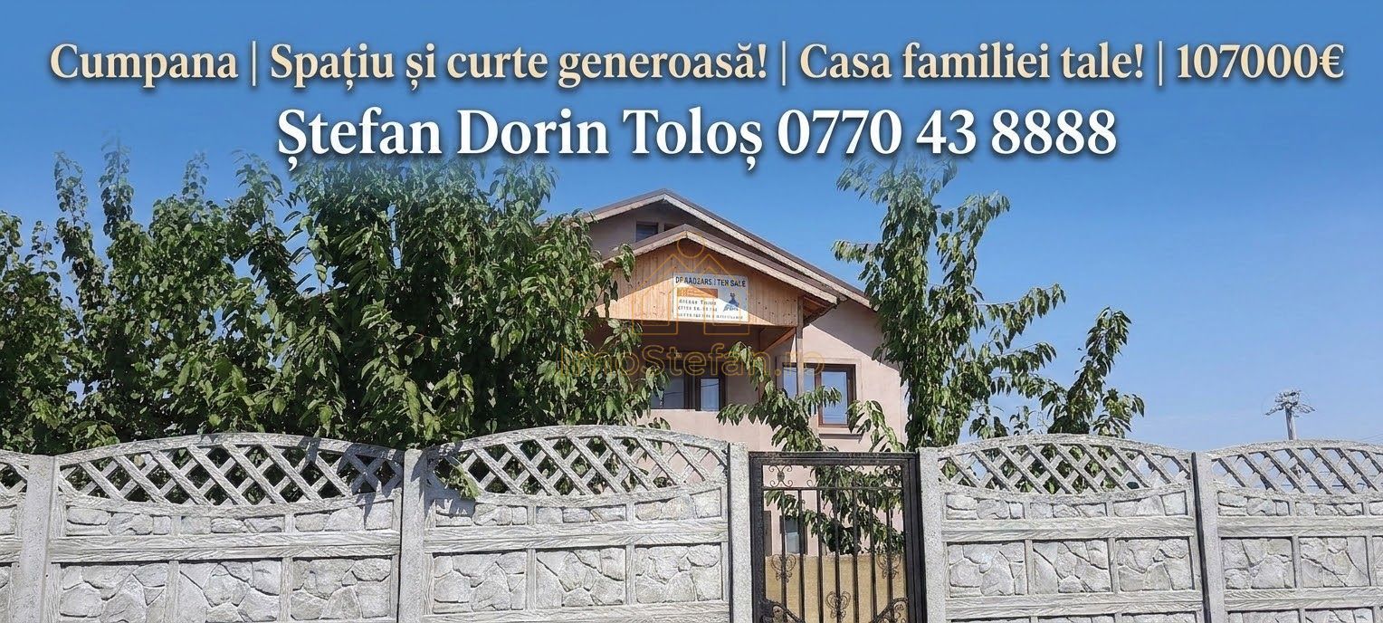 Cumpana Spațiu și curte generoasă! Casa familiei tale! - Poză 1