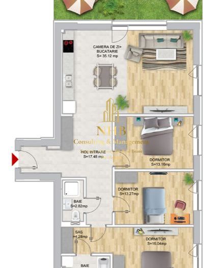 Apartament de 4 camere + curte + loc de parcare - 1 Mai / Domenii - Poză 12