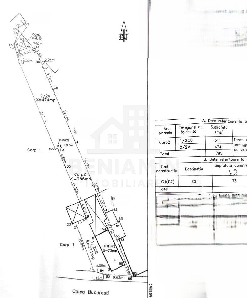 Casa cu 5 camere de vanzare in zona Bordei Calea Bucuresti 785mp - Schiță 9