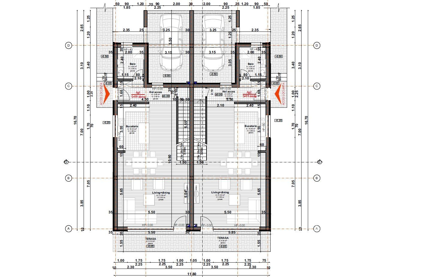 Duplex finisat la Cheie cu panorama superba in  Chinteni ! - Schiță 19