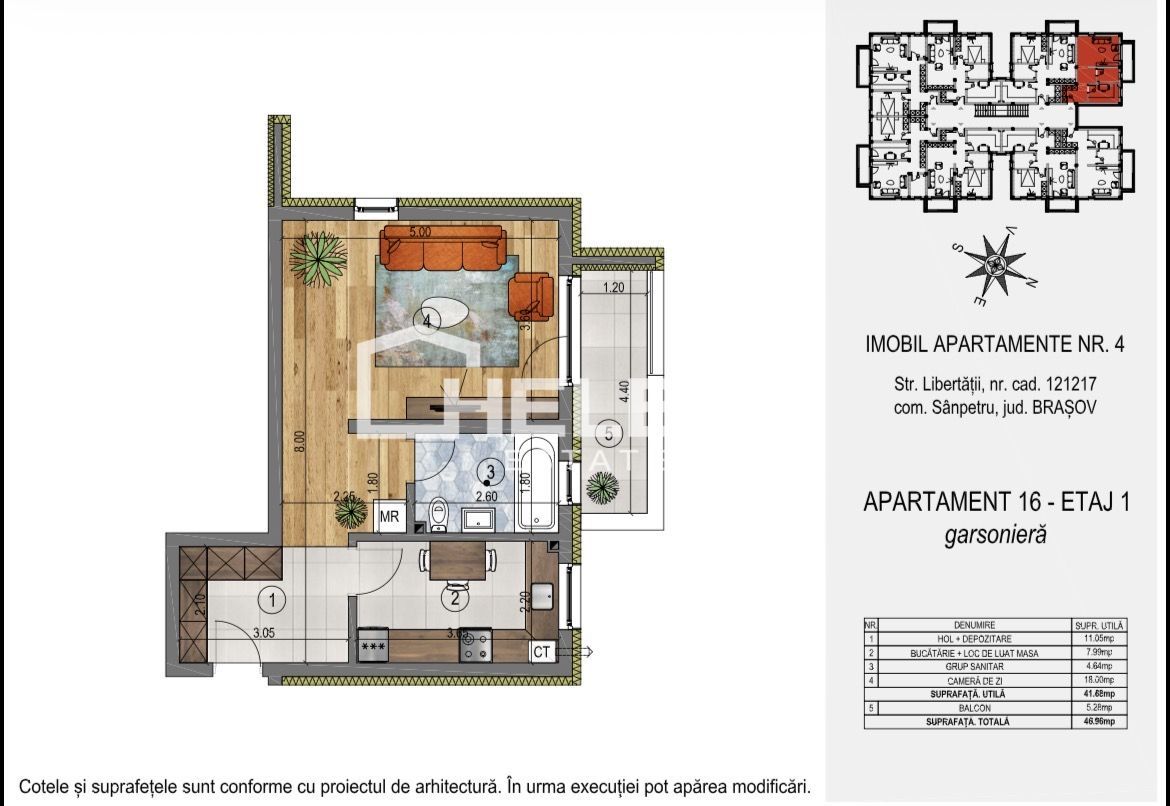 COMISION 0% / 2 Camere / Credit / Sânpetru - Poză 9
