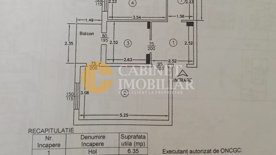 3 CAMERE DECOMANDAT - MOBILAT SI UTILAT - HIDROIZOLATIE - PACURARI - Schiță 17