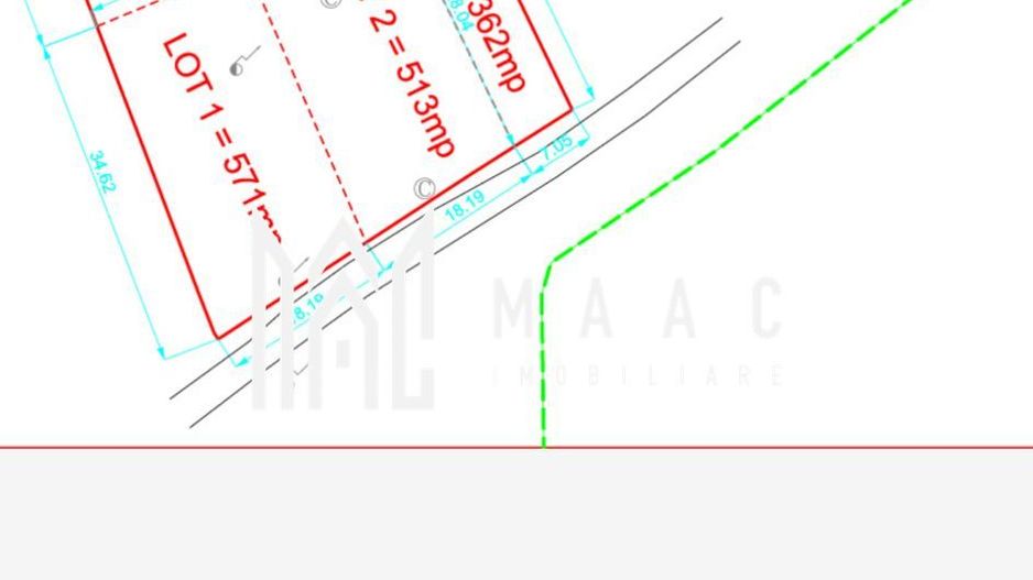 Teren Budesti | Parcelabil | 40 €/mp | 513MP - Poză 1