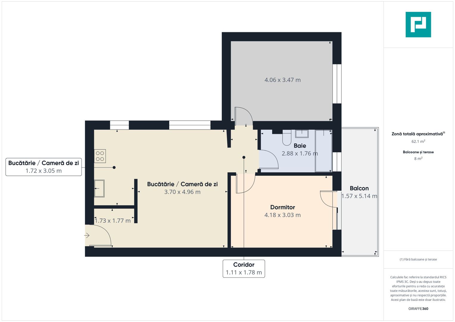 Apartament 3 camere Pădurea Verde - Poză 15