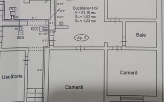 Apartament 3 camere/ Parter/ 66 mp/ Decomandat/ Tudor - Poză 1