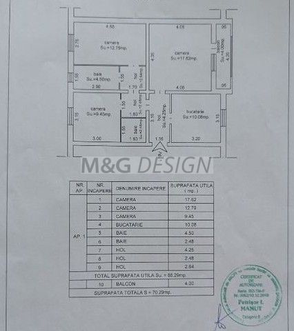 Apartament 3 camere Bucovina parter cu balcon - Poză 8