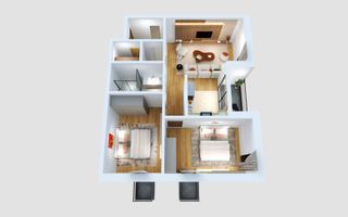 Apartament 3 camere | 62 mp | Etaj 1 | Bloc Nou 2026 | Cetate - Poză 1