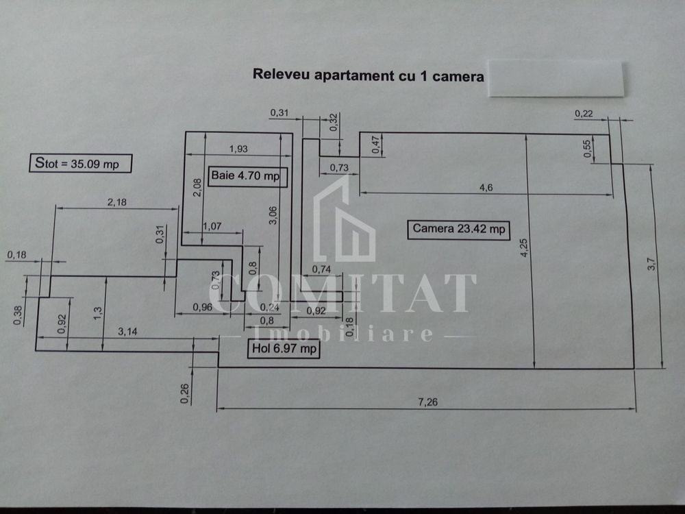 Apartament de vânzare | 1 camera | Zona Kaufland | Cartierul Mănăștur - Poză 5