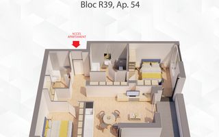 Apartament tip PENTHOUSE la ARED Comision 0 - Poză 1