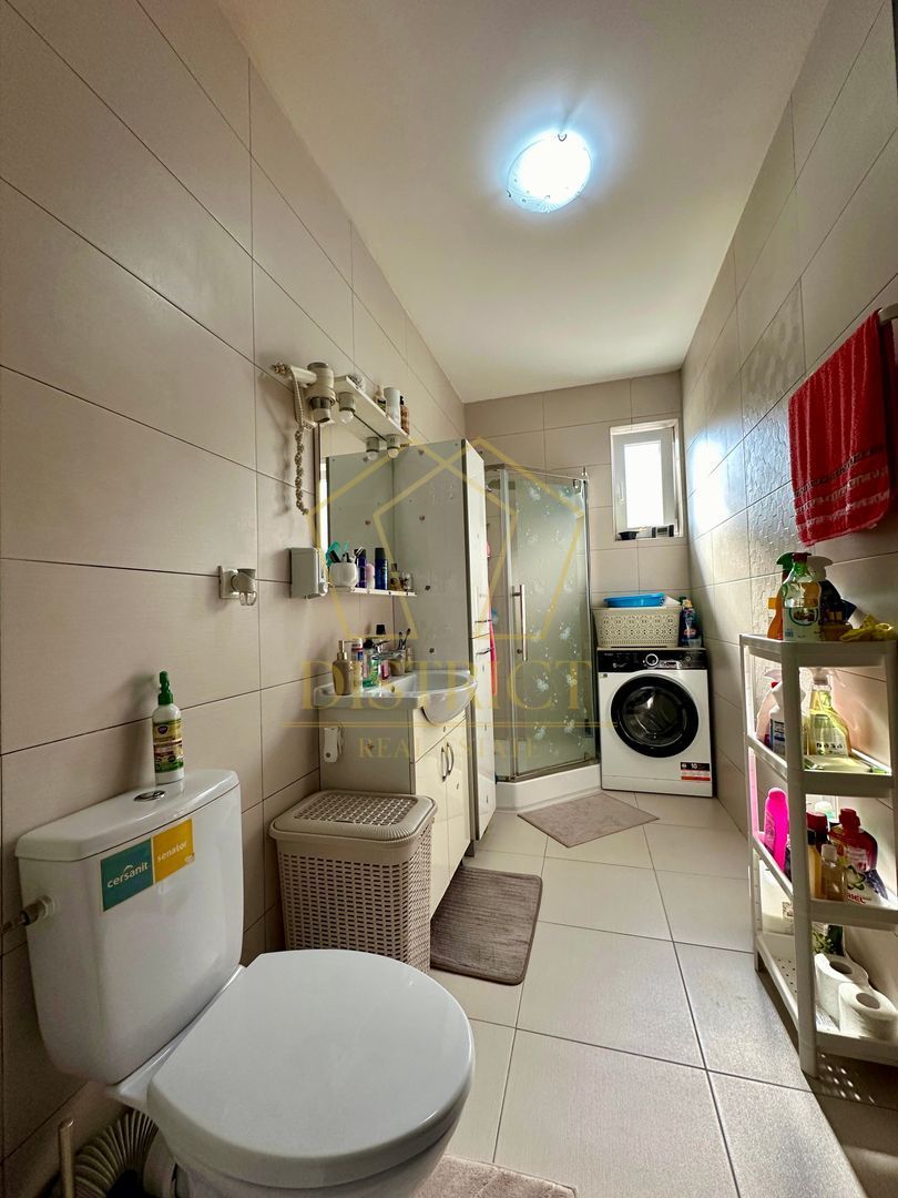 Apartament cu 3 camere mobilat si utilat la parter in Giroc la asfalt. - Poză 14