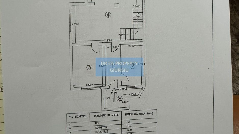 De vânzare – casă situată pe strada Nicolae Iorga - Schiță 29