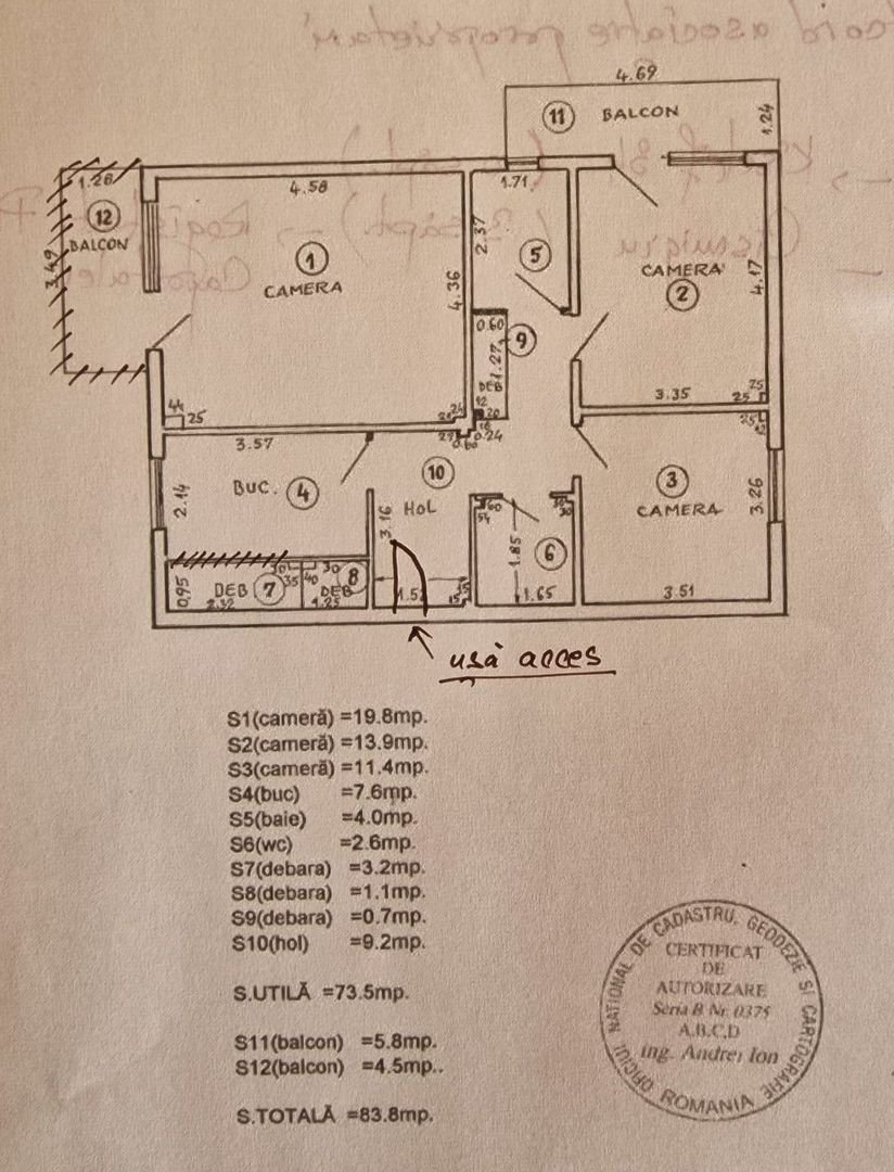 3 cam | Cel mai spatios | Decomandat | Centrala proprie - Poză 5