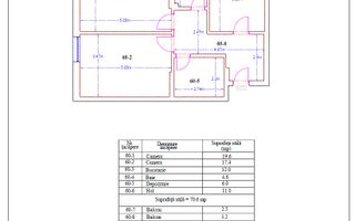 Ap. 2 camere finalizat-76mp+Parcare Demisol_Metrou-5min.-Titan-Pallady - Poză 1