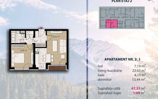 Apartament 2 camere, nou · in Noble Residence · Comision 0% - Poză 8