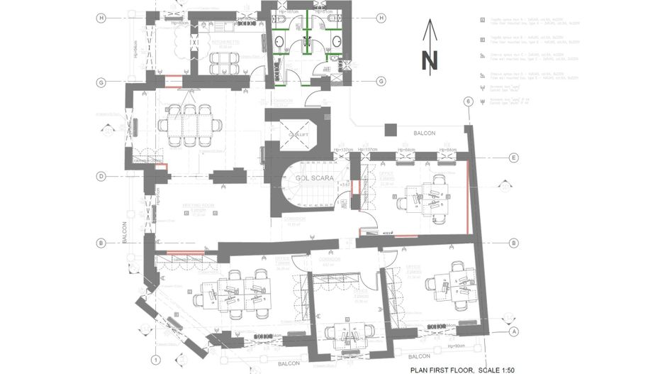 Cladire Brancoveneasca 30 de birouri 1100 mp dubla deschidere - Poză 20