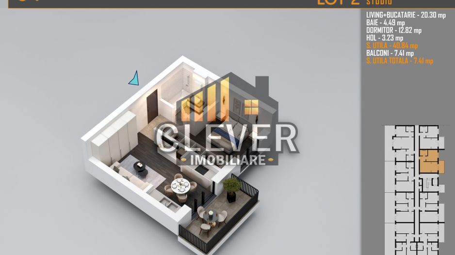 2 camare | 48,25 mp Total | Balcon 7,41 mp | Comision 0% 15 min metrou - Poză 5