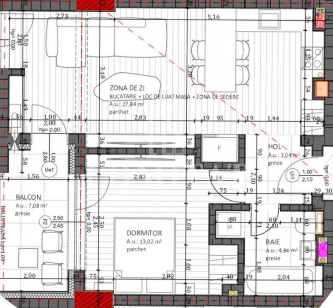 Apartament semifinisat | West Peak | Florești - Poză 3