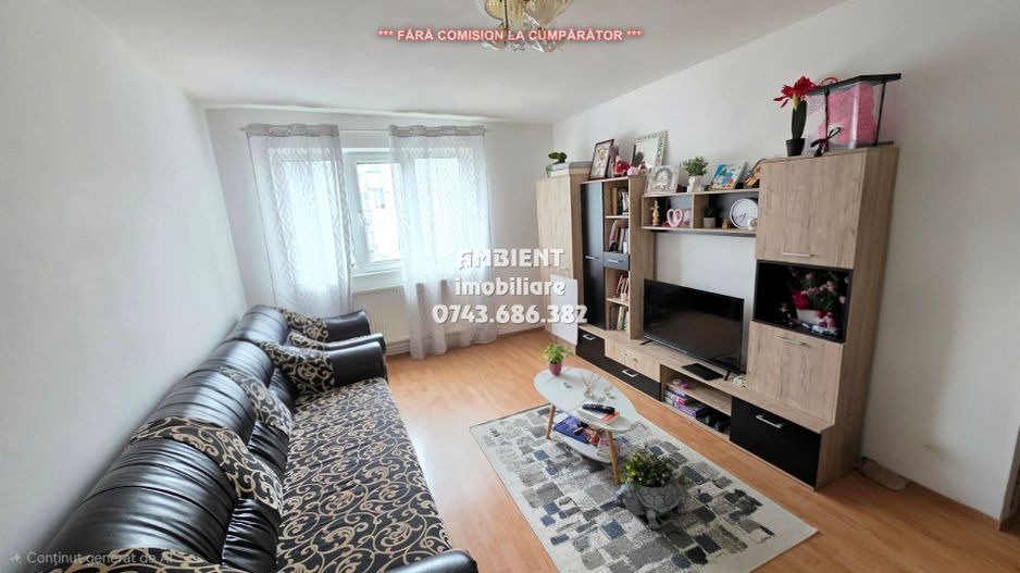 Apartament cu 3 camere, mobilat si utilat, etaj 3, VASLUI zona CENTRU; - Poză 1