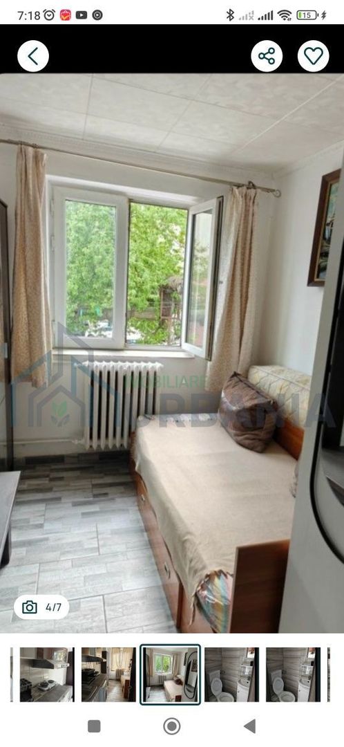 Camera de camin, 12 mp, Bularga, Iasi, etaj intermediar, renovata, mobilata, utilata - Poză 2