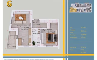 Apartament 2 camere-Comision 0%, Pallady, 12 min metrou Teclu - Schiță 12