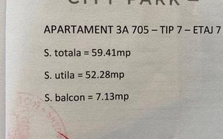 Nusco City Faza 2 – 2 camere | 53 mp | Etaj 7 | Cesiune - Poză 3