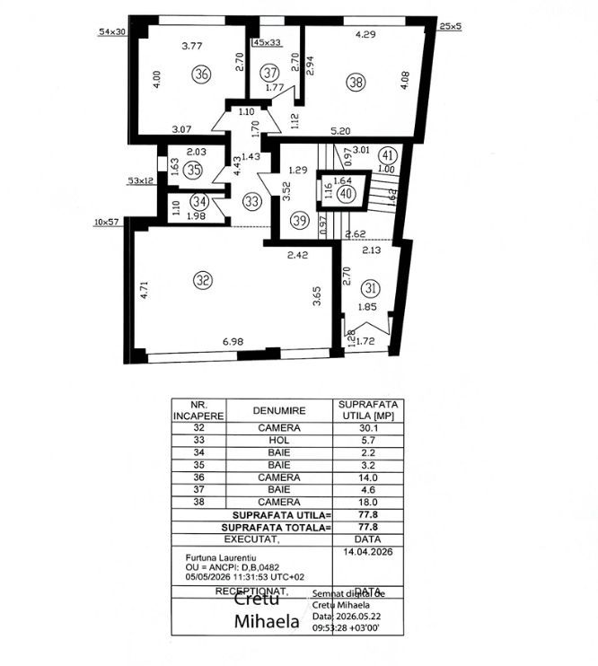 OPORTUNITATE | IMOBIL D+P+4 | 5 APARTAMENTE | LOCURI DE PARCARE - Schiță 6