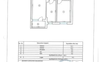 Apartament 2 camere, gata de mutare, Postalionului, Sector 4 - Schiță 11