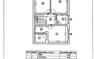 Vanzare casa 4 camere tip duplex Otopeni - Odaile, P+1+Pod, curte proprie ! - Schiță 57