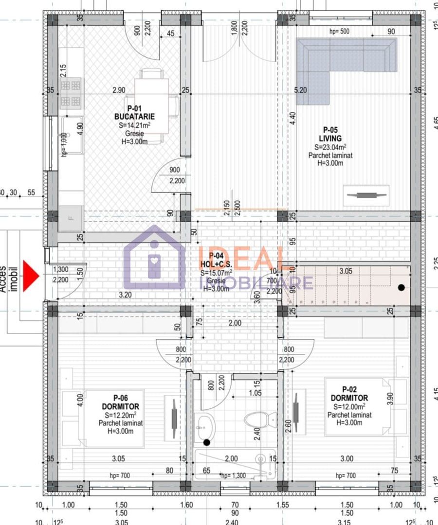 Casa Individuala cu 4 camere si 380 mp curte, in Cristian - Schiță 5