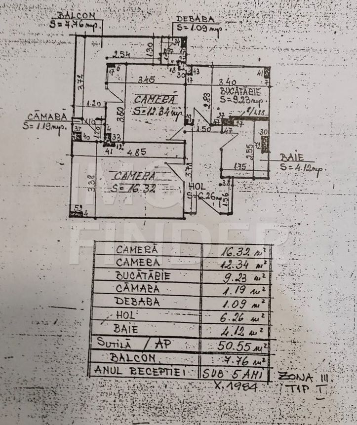 2 camere, etaj intermediar, Marasti, zona Iulius Mall, bloc reabilitat - Poză 2